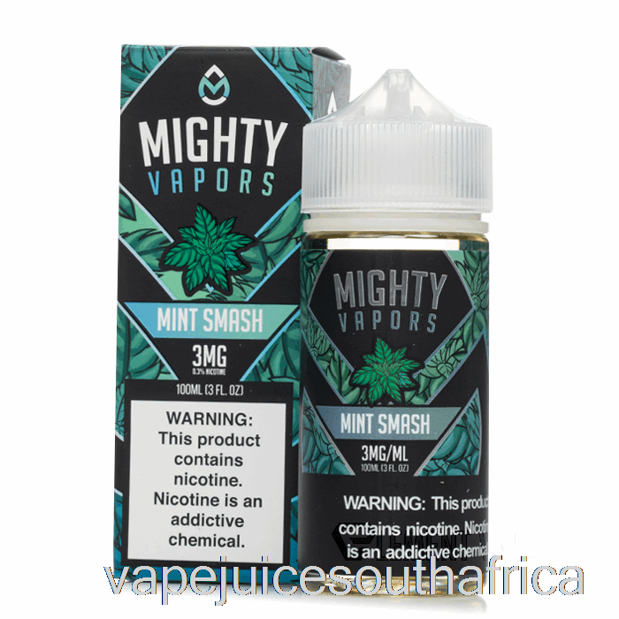 Vape Juice South Africa Mint Smash - Mighty Vapors - 100Ml 0Mg